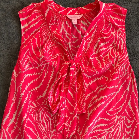 SOLD ❌ Lilly Pulitzer Dahlia Pink Tank Top - Picture 4 of 6